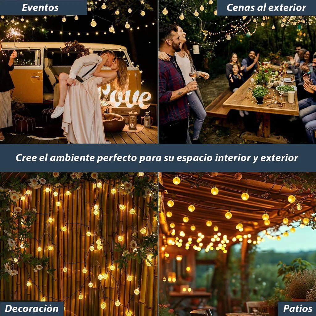 PACK 50 GUIRNALDAS LED SOLARES LightPro