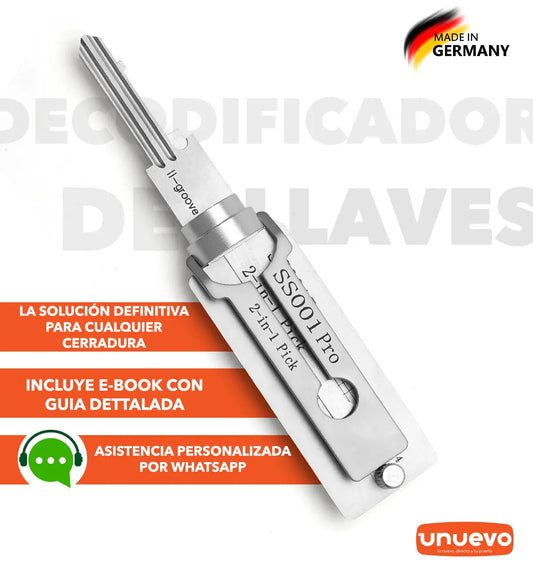🔑 Profesional Decodificador de Llaves de Acero Inoxidable
