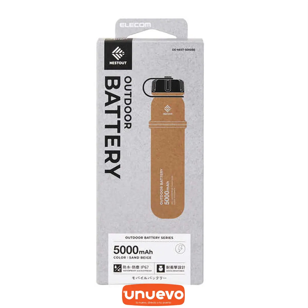 NESTOUT portable power charger (5000mAh/3A/C X 1+A X 1)