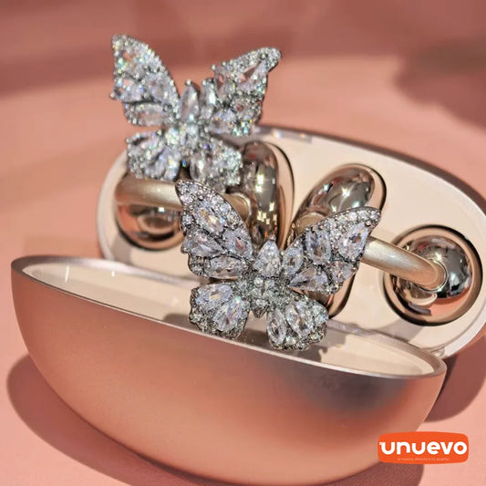 mariposa auricular clip hebilla colección diamante - 2025